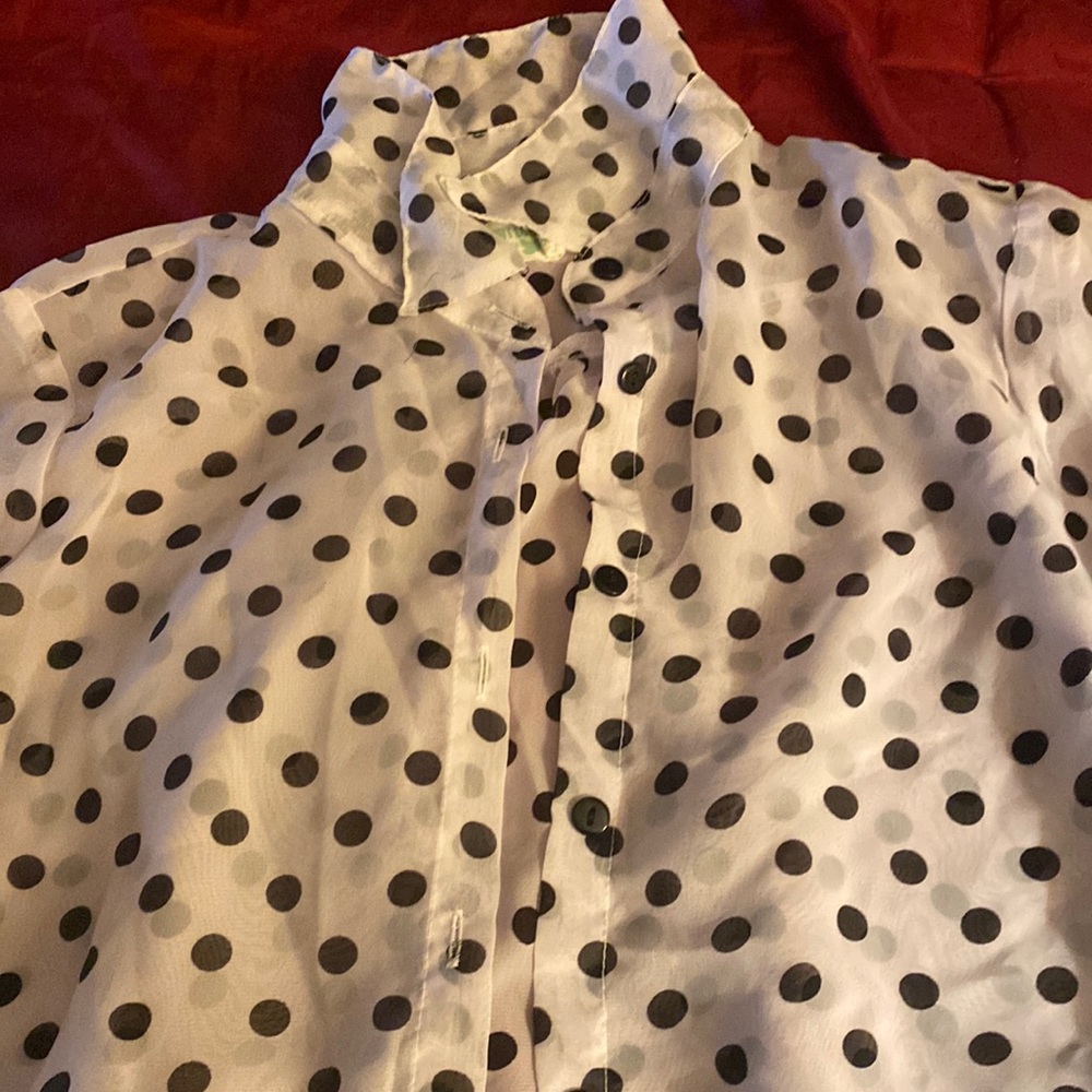 Pokie dot small blouse